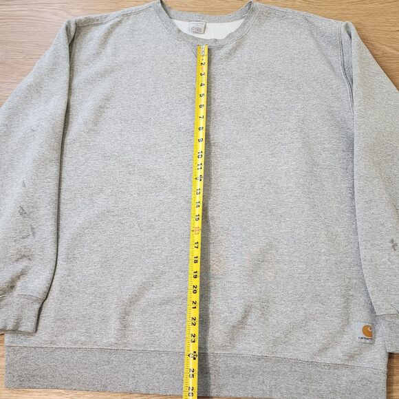 Carhartt K124 Sweatshirt Mens XL Midweight Pullover Gray Distressed Country Fit - Picture 7 of 15
